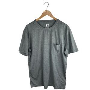 Vuori Tradewind Performance Men's Gray Short Sleeve Pullover Tee T-Shirt Top L